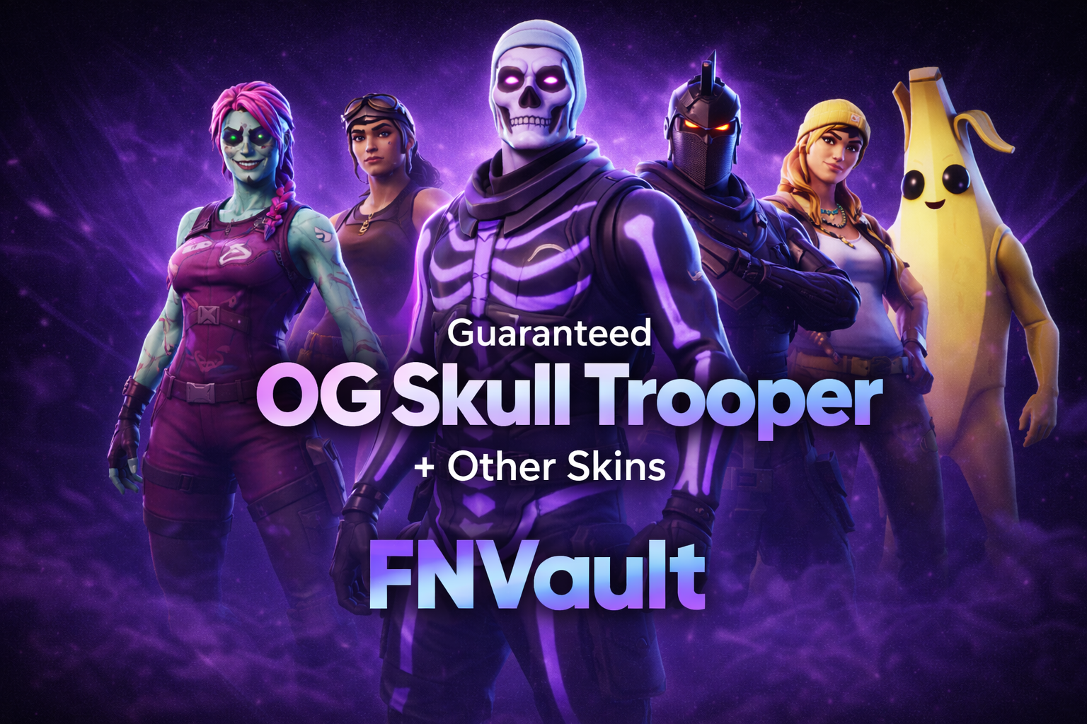 ✨Guaranteed Purple Skull Trooper + Other Skins