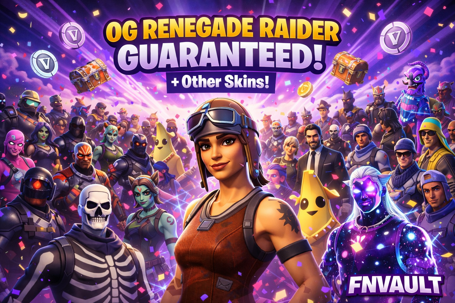 ✨Guaranteed OG RENEGADE RAIDER + Other Skins